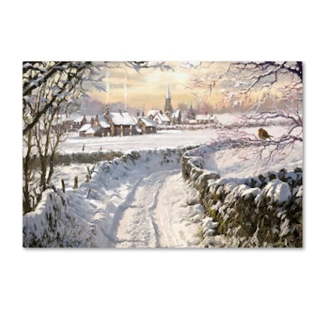 The Macneil Studio 'Snowy Lane' Canvas Art,22x32